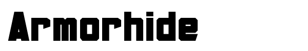 Armorhide font preview